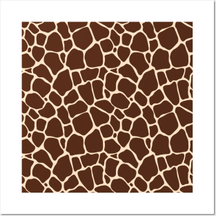 Giraffe Pattern Posters and Art